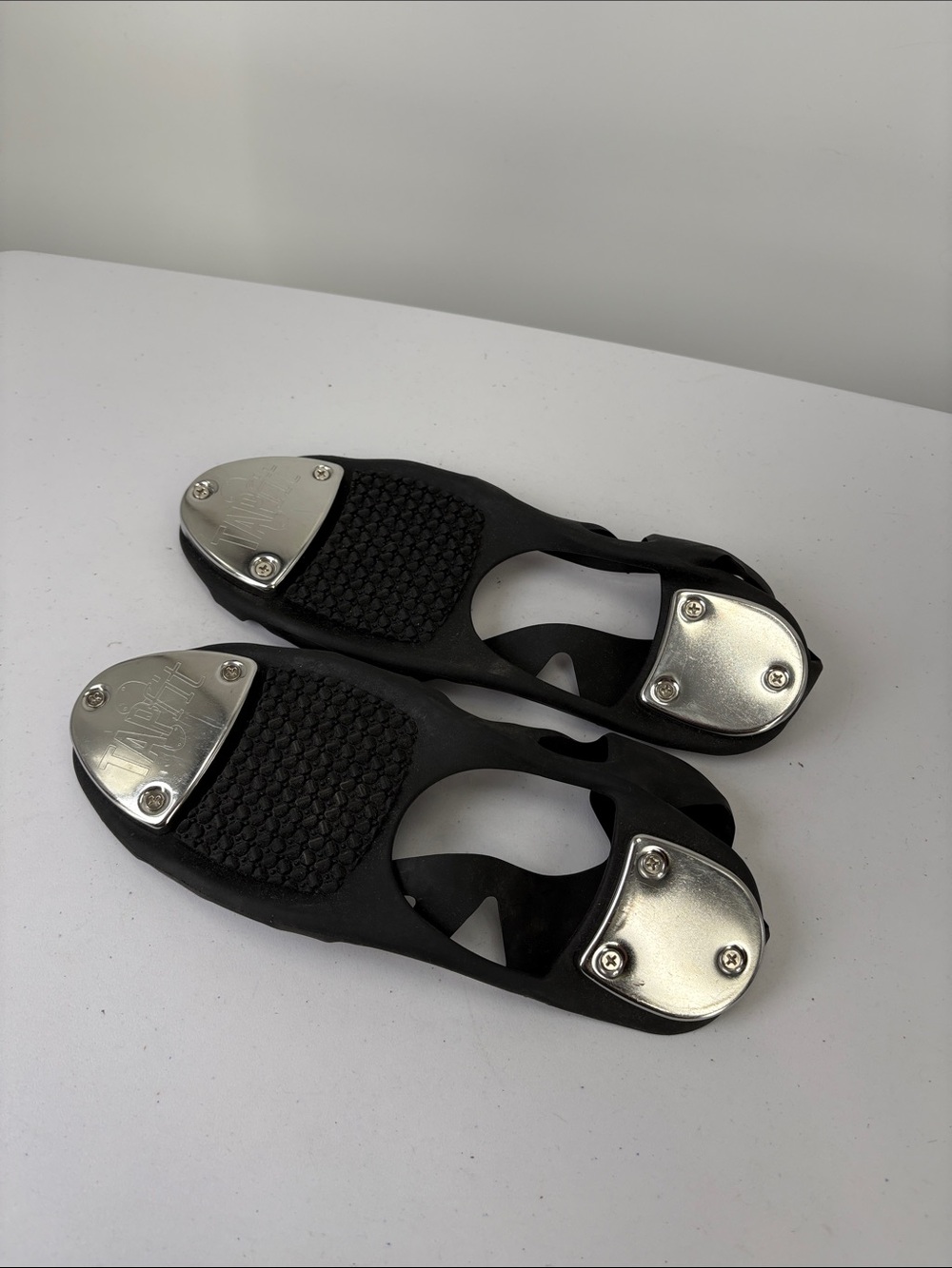 🐨 TAPfit Black Tap Shoe Covers with Metal Toe & Heel Plates size large - Picture 4 of 5